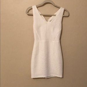 White snake print ASTR dress